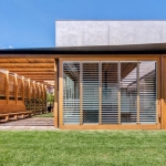 Breezway Louvres: Stained Timber and Breezway Louvres