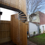 Enzie Spiral Staircases: Vertical Timber Balustrade Helical Staircase 