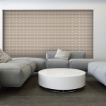 Midland Brick: Tranquil Modern Grey Living Room Exposed Brick