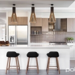 Polytec: Melamine Overhead Cupboards: Tessuto Milan Matt. Melamine Doors: Classic White Sheen